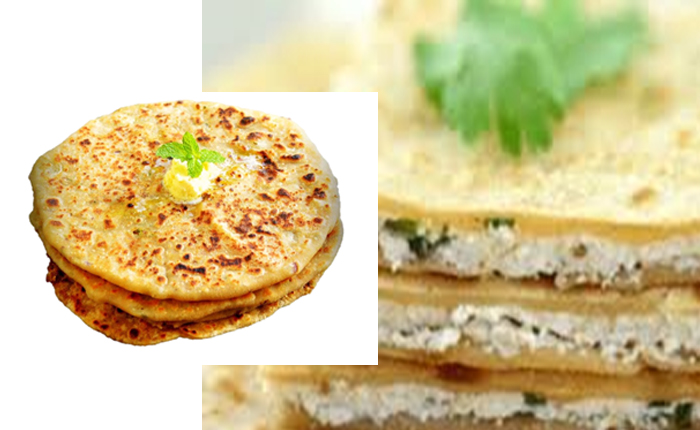 HEALTHY HIGH PROTEIN PANEER / COTTAGE CHEESE PARATHA